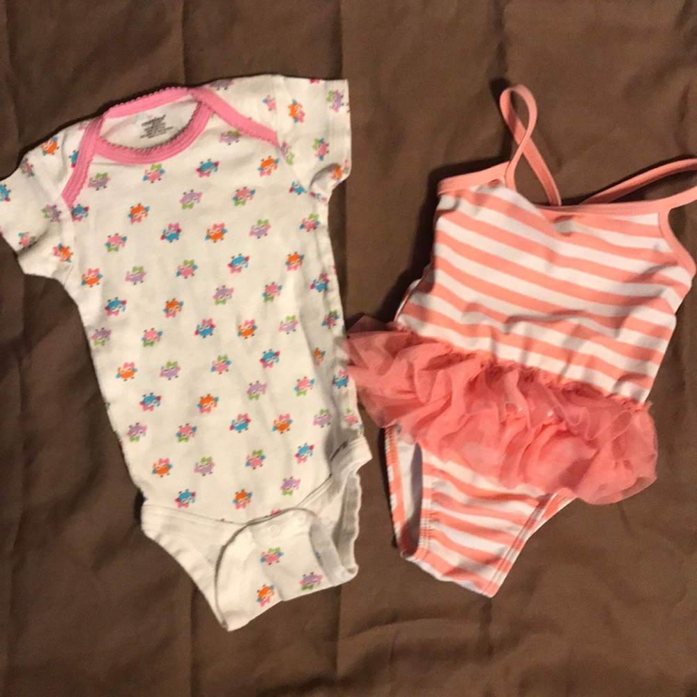 BABY ONESIE AND BABY SWIMSUIT 🐠